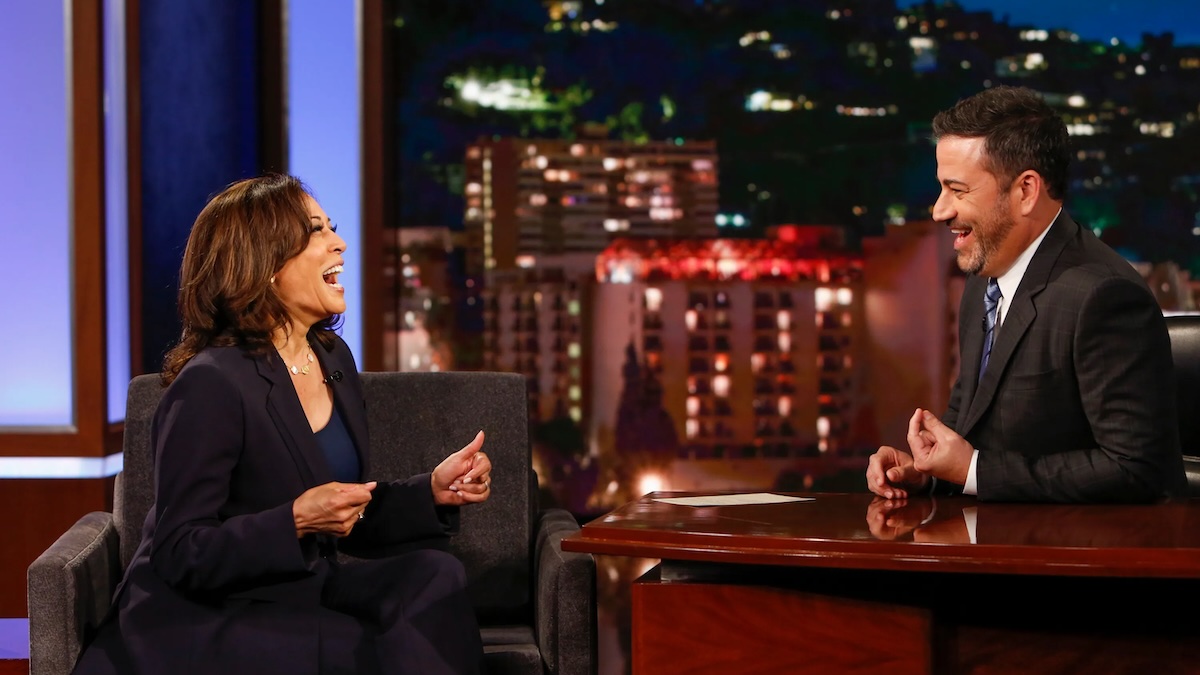 kamala harris and jimmy kimmel