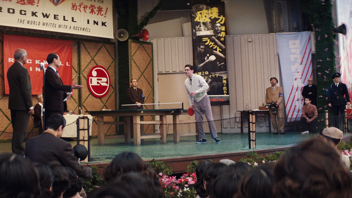 two men playing table tennis