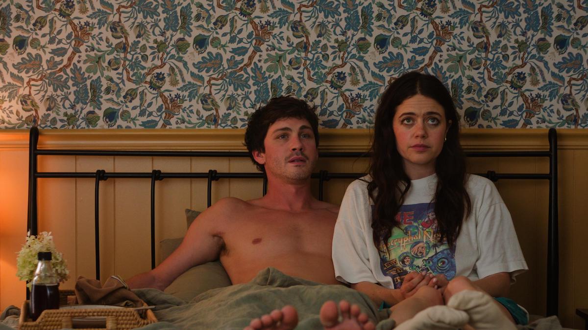 Molly Gordon and Logan Lerman in Oh, Hi