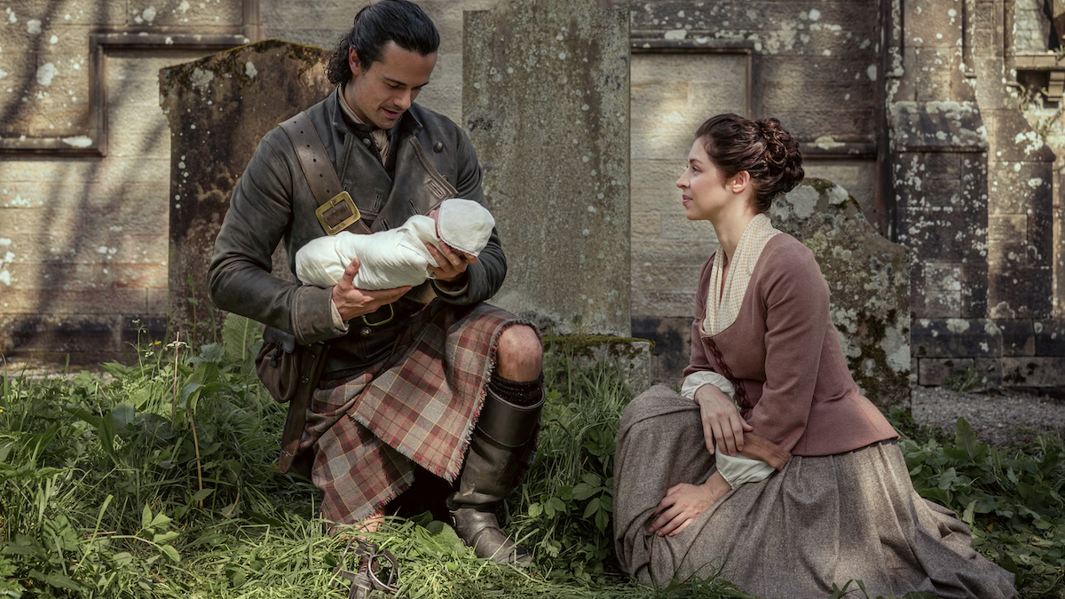 Jamie's dad and Claire's mom on Outlander Blood of my Blood