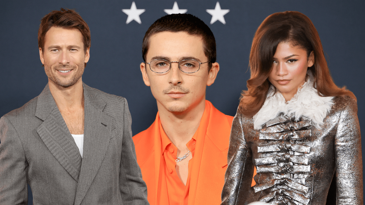 glen powell timothee chalamet and zendaya in one image
