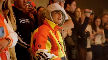 Timothee chalamet in a hoodie