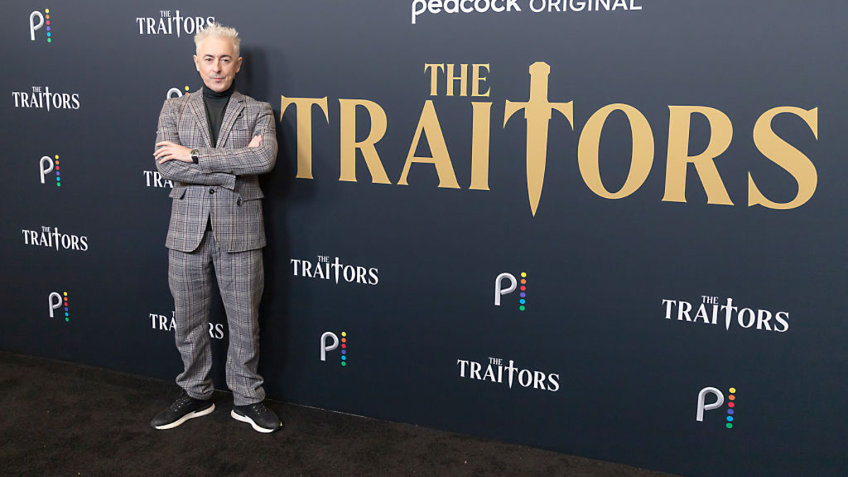 Alan Cumming attends Peacock's "The Traitors" New York Press Junket at NBCUniversal Headquarters on December 14, 2022 in New York City.
