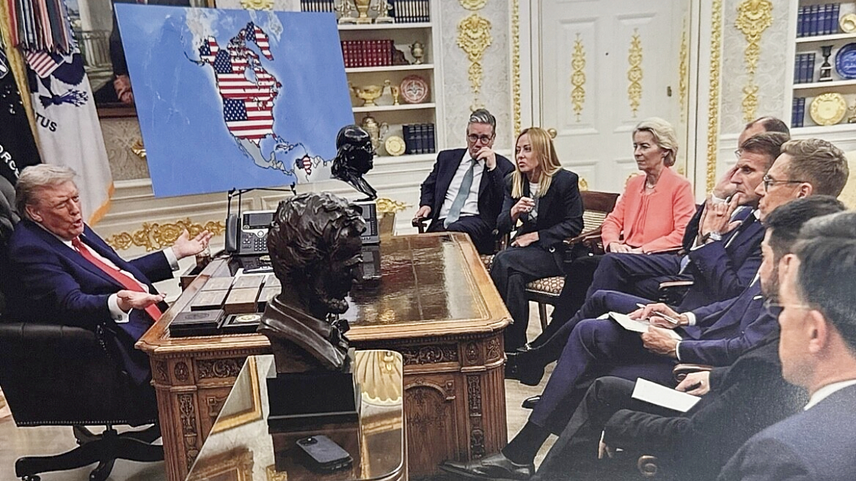 A new map shared by Trump is turning heads, with some unexpected countries now part of his America