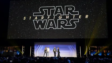 people standing on stage