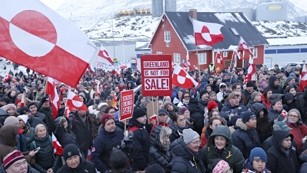 Greenland flaunts Make America Go Away MAGA hats