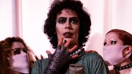 Dr. Frank-N-Furter poses with two nurses in 
