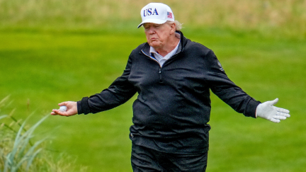 Trump says you can't run a country while playing golf