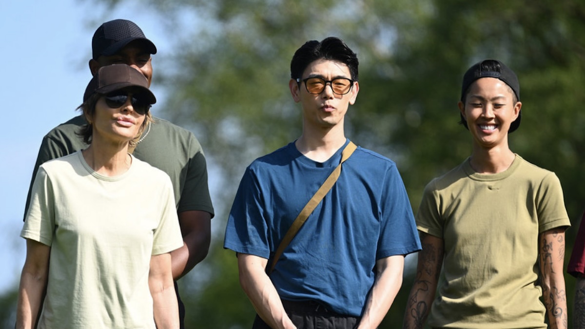 people all standing outside