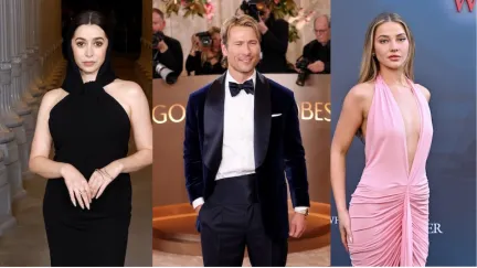 three people standing