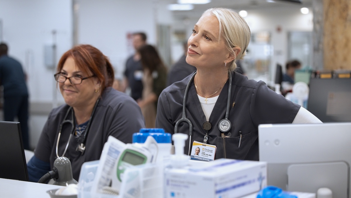 two nurses at a station