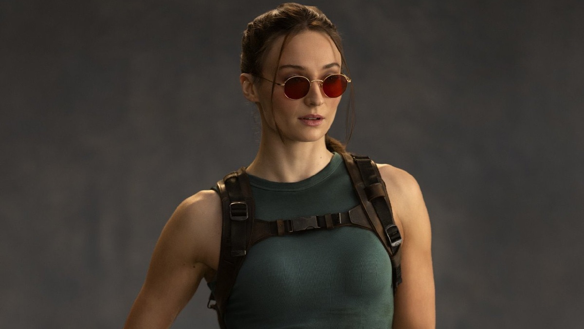 Sophie Turner as Lara Croft in the Prime Video reboot of "Tomb Raider"