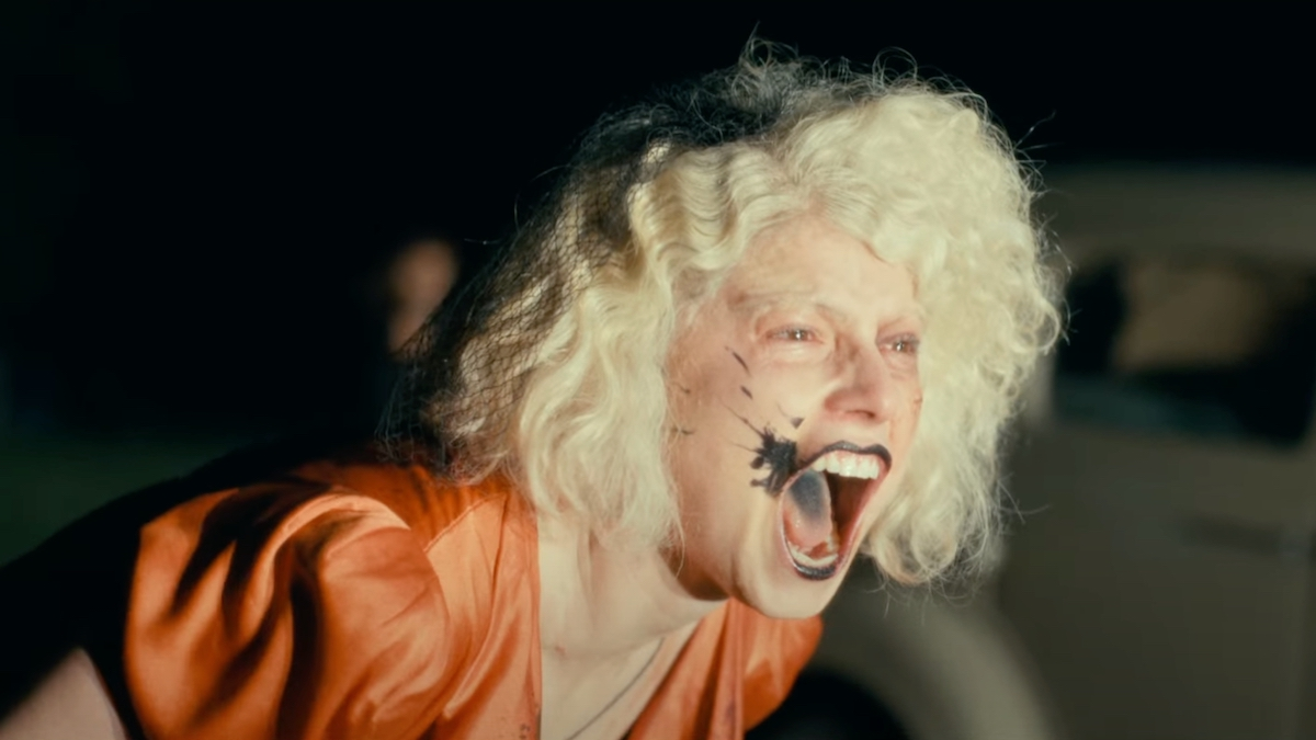 Jessie Buckley screams as The Bride!