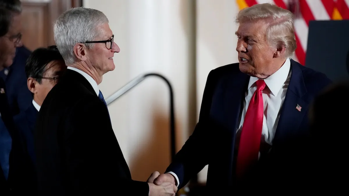 two men shaking hands