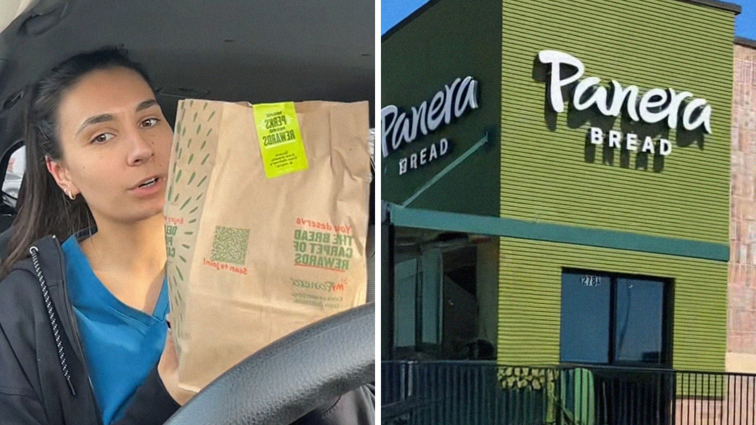 Philadelphia woman orders a bagel as her half-sandwich bread at Panera. Then she pulls her Asiago cheddar out of the bag: ‘Croissant too’ Philadelphia woman orders a bagel as her half-sandwich bread at Panera. Then she pulls her Asiago cheddar out of the bag: ‘Croissant too’