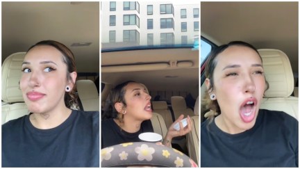 California barista cries after a man tried to scam her with a weird order.