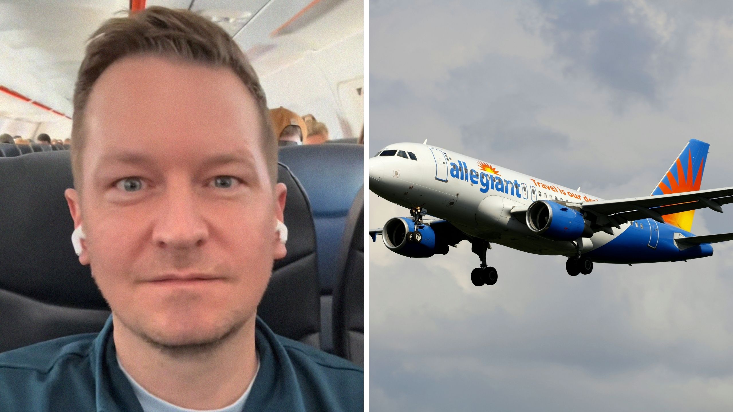 Man flies Allegiant for the first time at Florida airport. When he sits down, he realizes something’s missing Man flies Allegiant for the first time at Florida airport. When he sits down, he realizes something’s missing