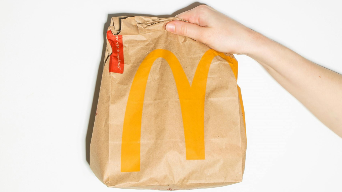 McDonald's takeout bag