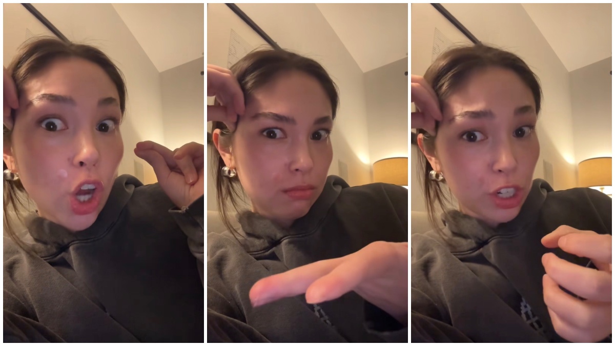 NY woman stores her adult toys in a blue silken bag, then realizes where it came from.