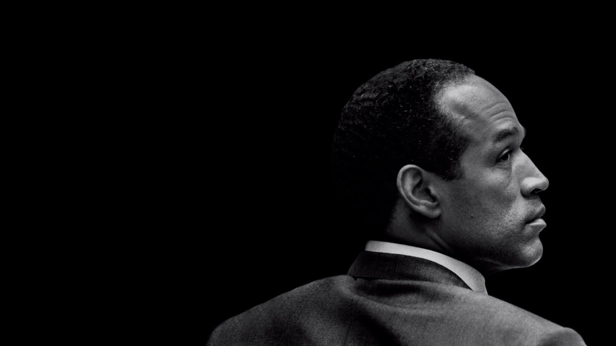 O.J. Simpson looks over his right shoulder in cover art for "O.J.: Made In America"