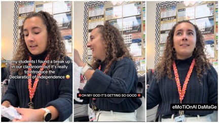 South Carolina teacher tells students she found a breakup letter then turns it into a history lesson