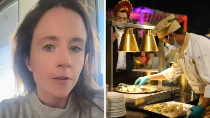 woman shares wedding planning experience (l) Wedding caterer (r)