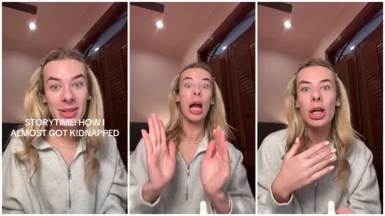 Woman gets a kidnapping scare at a mall parking lot because of a pamphlet.