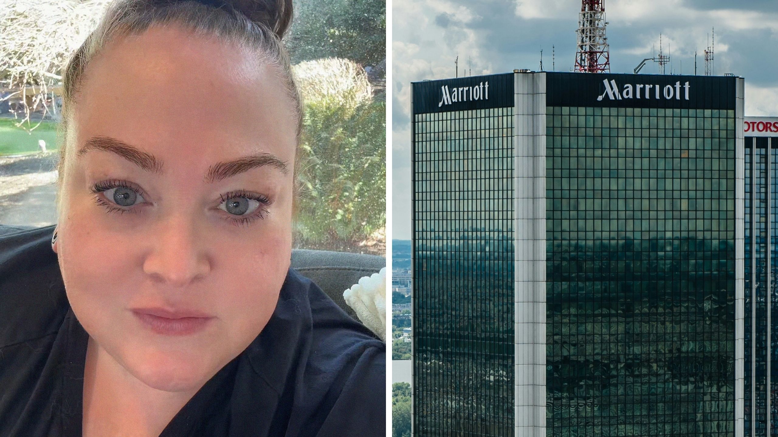 Woman stays at California Marriott. Then she returns to her room—and is shocked by the message left on her TV’s welcome screen