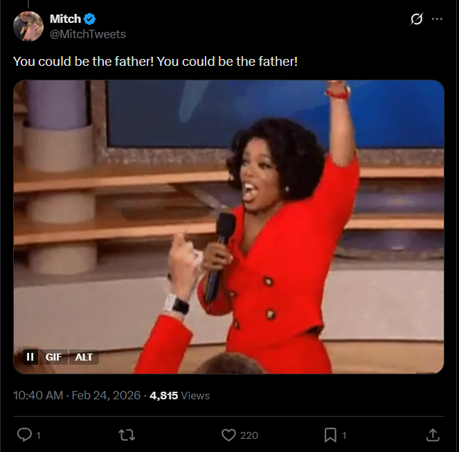 Oprah Winfrey meme 'you can have a car' used online over Bonnie Blue announcement