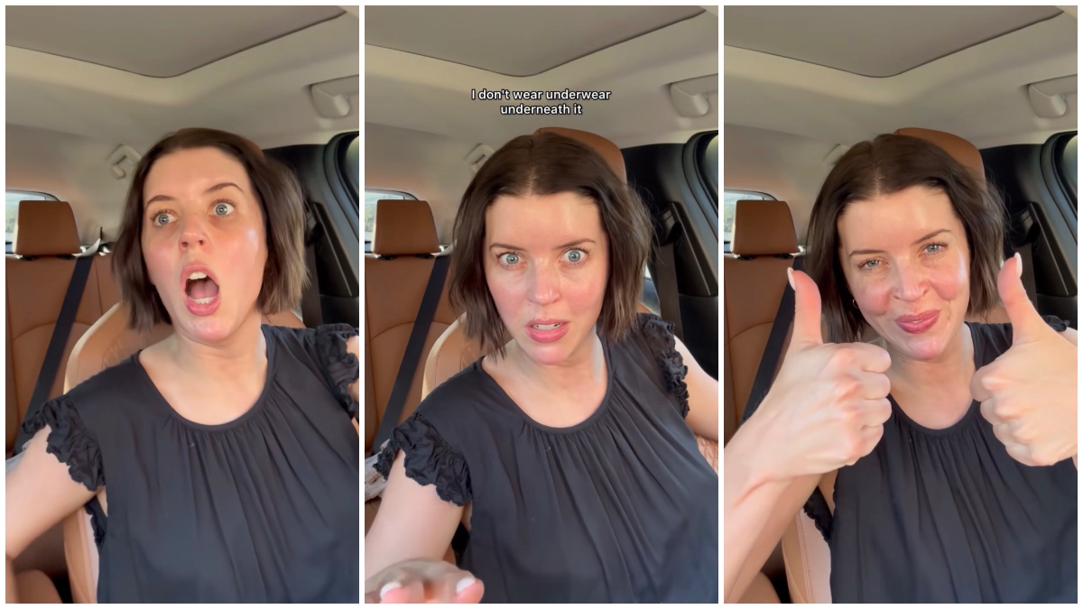 Dallas woman’s ‘spray tan dress’ flew over her head and she wasn’t wearing an underwear underneath.