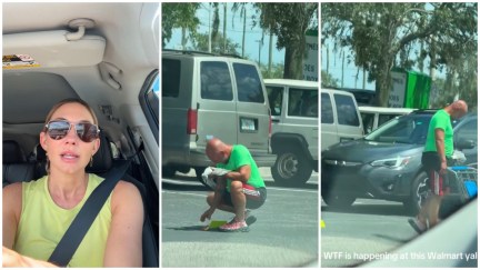 Florida woman sees the most bizarre things happening at Walmart parking lot.