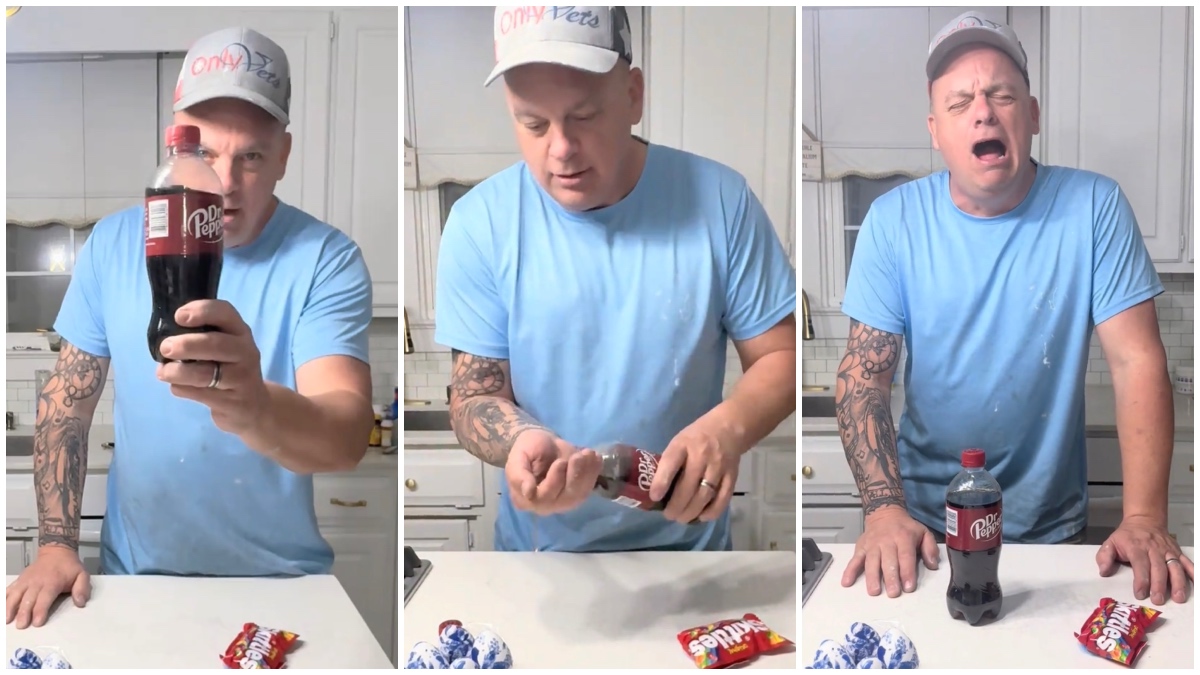 Alabama grandpa buys Dr. Pepper for grandson on the way to school but ends up pouring the drink into his own eyes: ‘He went in happy’
