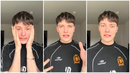 London boy accidentally puts his finger into an old man’s ear on the train.