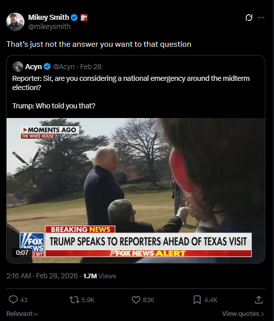 Social media users react to Trump's alleged plans to interfere in the midterm elections