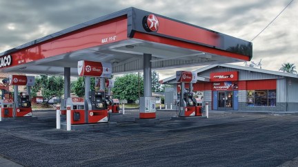 a gas station