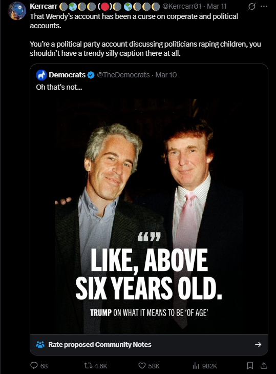 Twitter user denounces Democrat official account on X