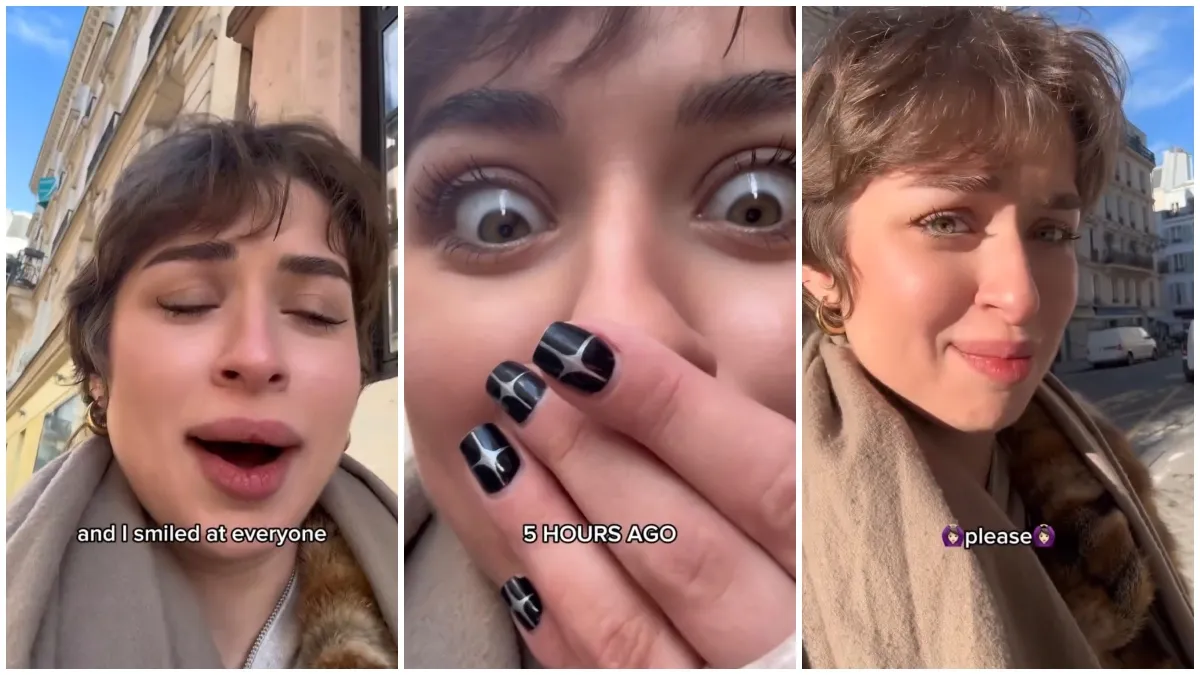 Woman walked across Paris smiling and trying to make friends for hours. Then she looked at her teeth: ‘I’m gonna cry’ Woman walked across Paris smiling and trying to make friends for hours. Then she looked at her teeth: ‘I’m gonna cry’