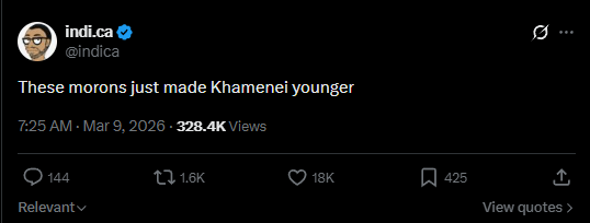 X user denounces Iran regime change imposed by Trump