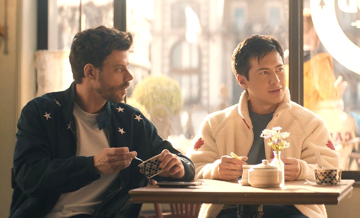 two people sitting at a table