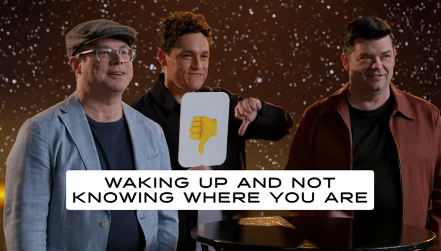 Project Hail Mary video where Andy Weir, Phil Lord & Chris Miller Play Thumbs Up/Down