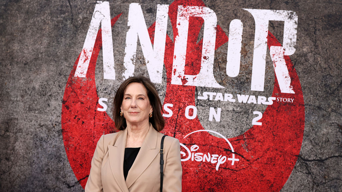 Kathleen Kennedy, President, Lucasfilm, attends the Andor Season 2 Special Celebration Launch Event at El Capitan Theatre on April 14, 2025 in Hollywood, California.