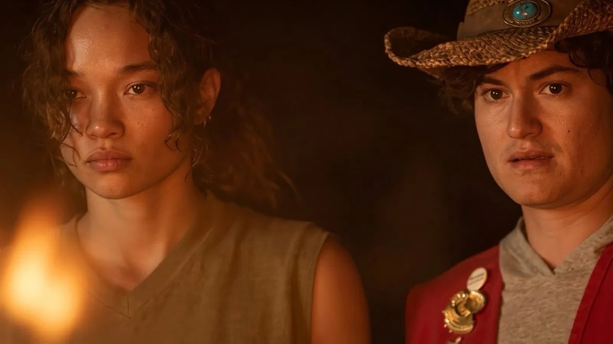 Two twenty-somethings watch a fire burn in "Perfect"