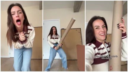 Woman buys a frame in the wrong size, then realizes she made the same mistake with the poster. But the moral of her story is sending everyone out.