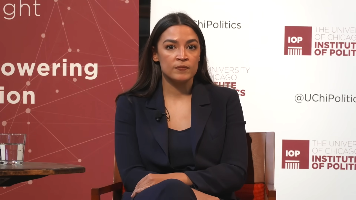 AOC speaks at the AOC at the University of Chicago Institute of Politics about her political ambitions