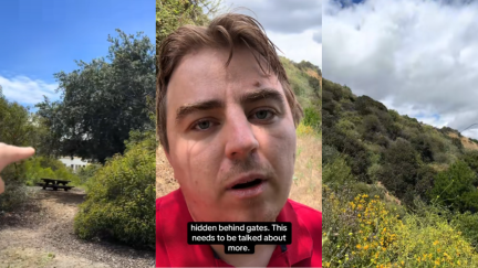 California Man Investigates a Park Behind the Gated Community of Kendall Jenner. The Park Does Not Exist.