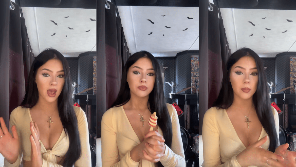 Ellie on TikTok explains that her house is haunted by a creature that imitates people she knows
