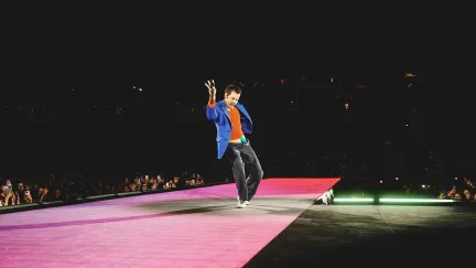 harry styles on stage