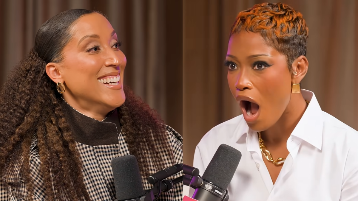 Keke Palmer reacting to Robin Thede and her chaotic five proposals