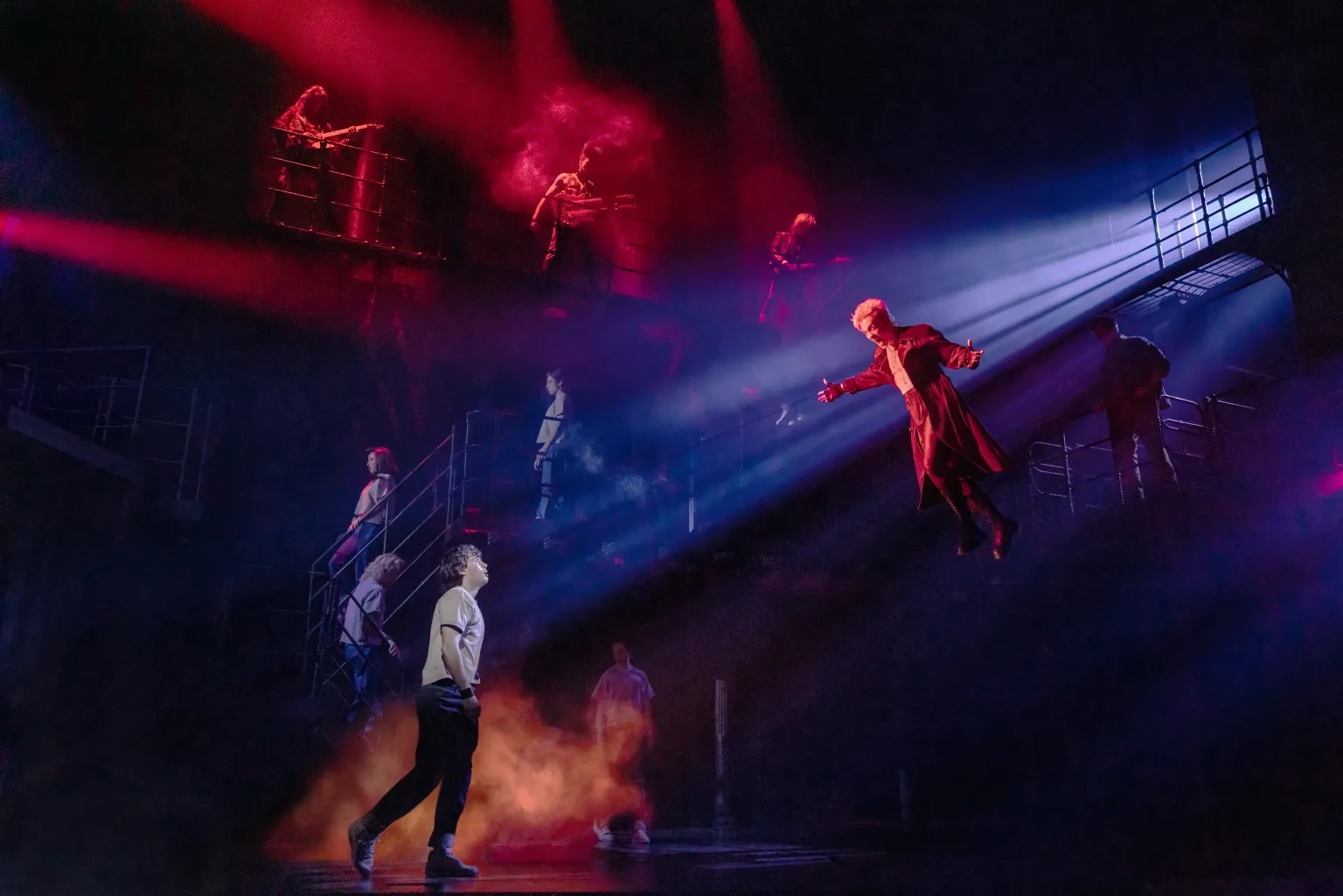 vampire flying through air