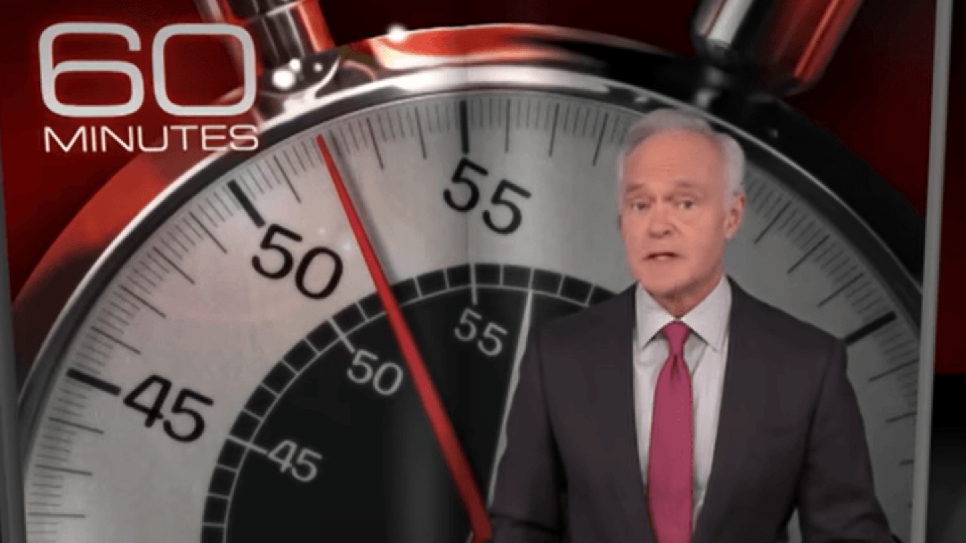 Scott Pelley delivers the news on 60 Minutes.
